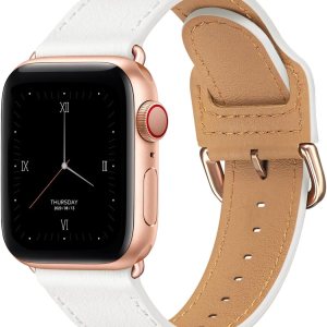 Power Primacy – Correas para reloj compatibles con Apple Watch de 38 40 42 44mm, correa de cuero de grano superior para reloj inteligente compatible Power Primacy – Correas para reloj compatibles con Apple Watch de 38 40 42 44mm, correa de cuero de grano superior para reloj inteligente compatible