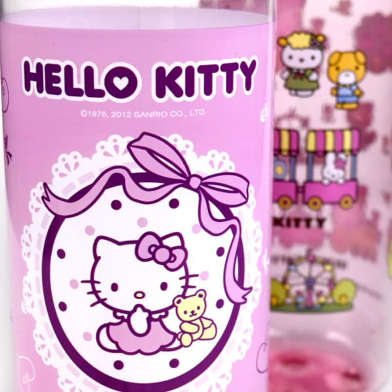 Bandal & Neoul Hello Kitty – Juego de botellas de agua dobles (paquete de 2) – 2 diseños adorables con tapas de bucle para un fácil agarre y