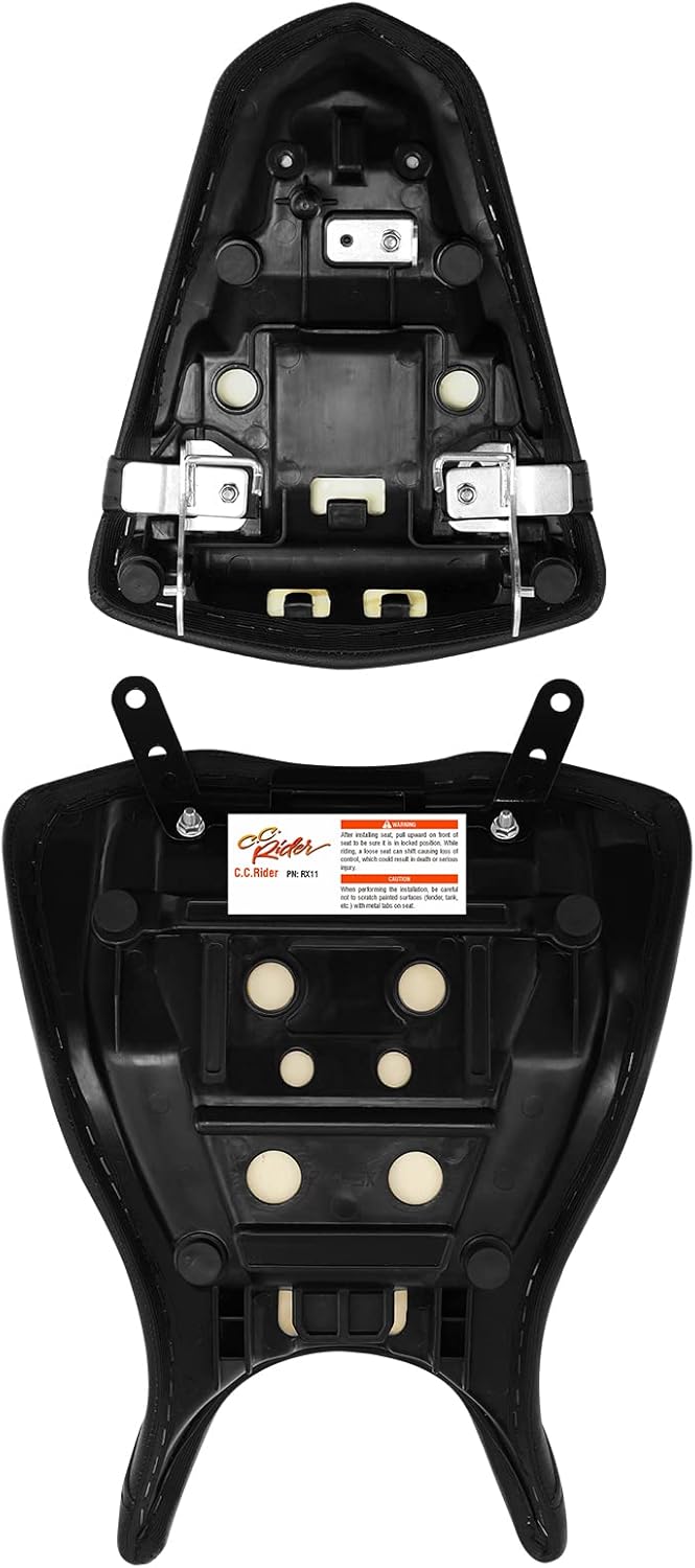 TCT-MOTORPARTS Asiento delantero del conductor y asiento trasero del pasajero para Yamaha YZF R3 2015-2023