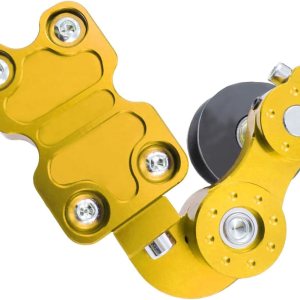 Ajustador tensor de cadena, regulador automático universal de cadena de aluminio para motocicleta, motocross, Dirt Pit Bike ATV (dorado) Ajustador tensor de cadena, regulador automático universal de cadena de aluminio para motocicleta, motocross, Dirt Pit Bike ATV (dorado)