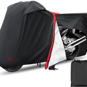 Funda para motocicleta, impermeable, con cremallera, para todas las estaciones, resistente al viento, alta resistencia al calor, al polvo y a la Funda para motocicleta, impermeable, con cremallera, para todas las estaciones, resistente al viento, alta resistencia al calor, al polvo y a la