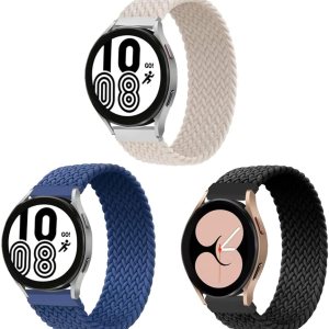 ALMNVO Paquete de 3 correas elásticas de nailon trenzado de 0.787in para Samsung Galaxy Watch 5 de 1.575in, 1.732in, 5 Pro de 1.772in, 0.157in, ALMNVO Paquete de 3 correas elásticas de nailon trenzado de 0.787in para Samsung Galaxy Watch 5 de 1.575in, 1.732in, 5 Pro de 1.772in, 0.157in,