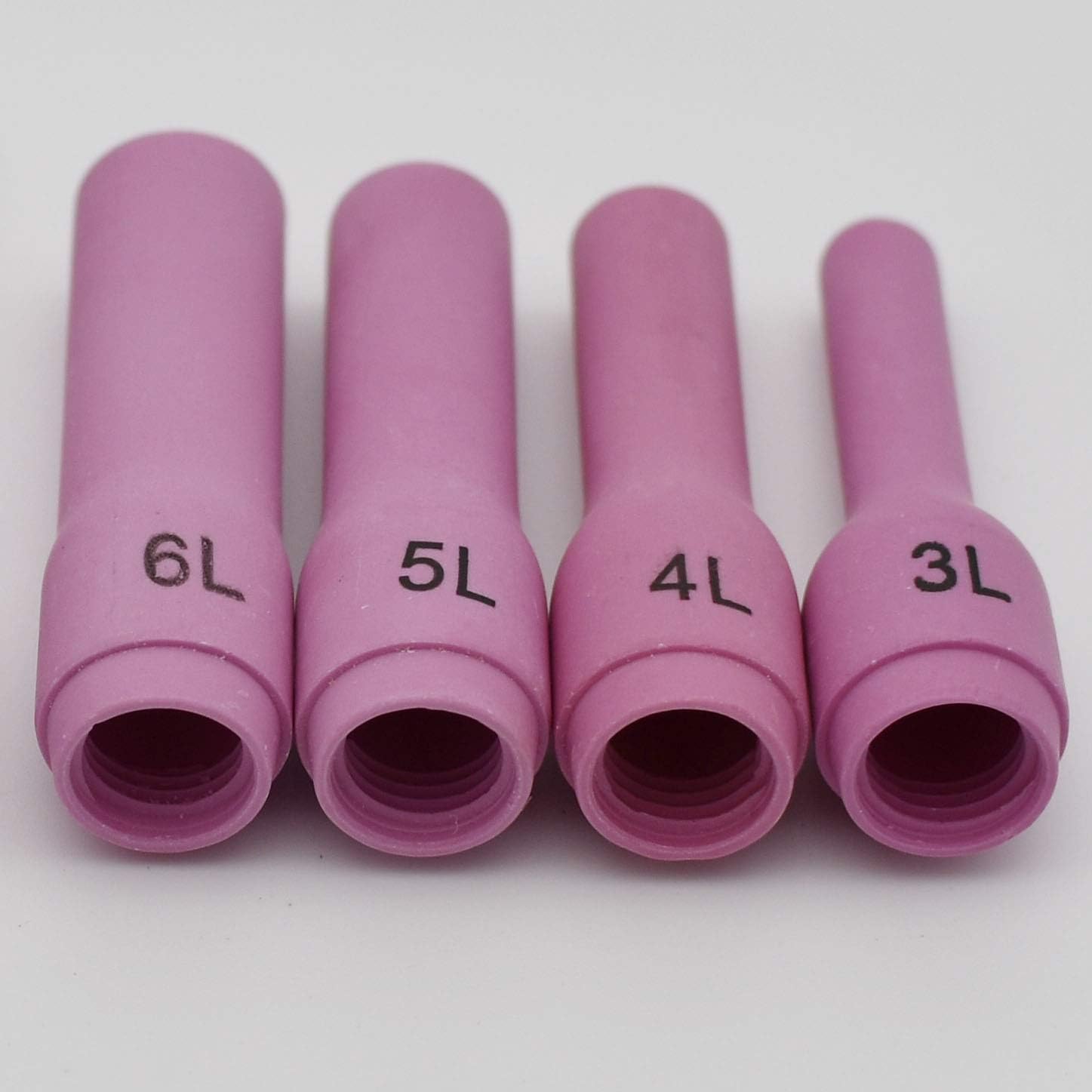 TIG soldadura antorcha larga alúmina cerámica taza boquillas kits 796F70  796F79 para la antorcha de soldadura TIG 9, 20 y 25 serie, 9pcs