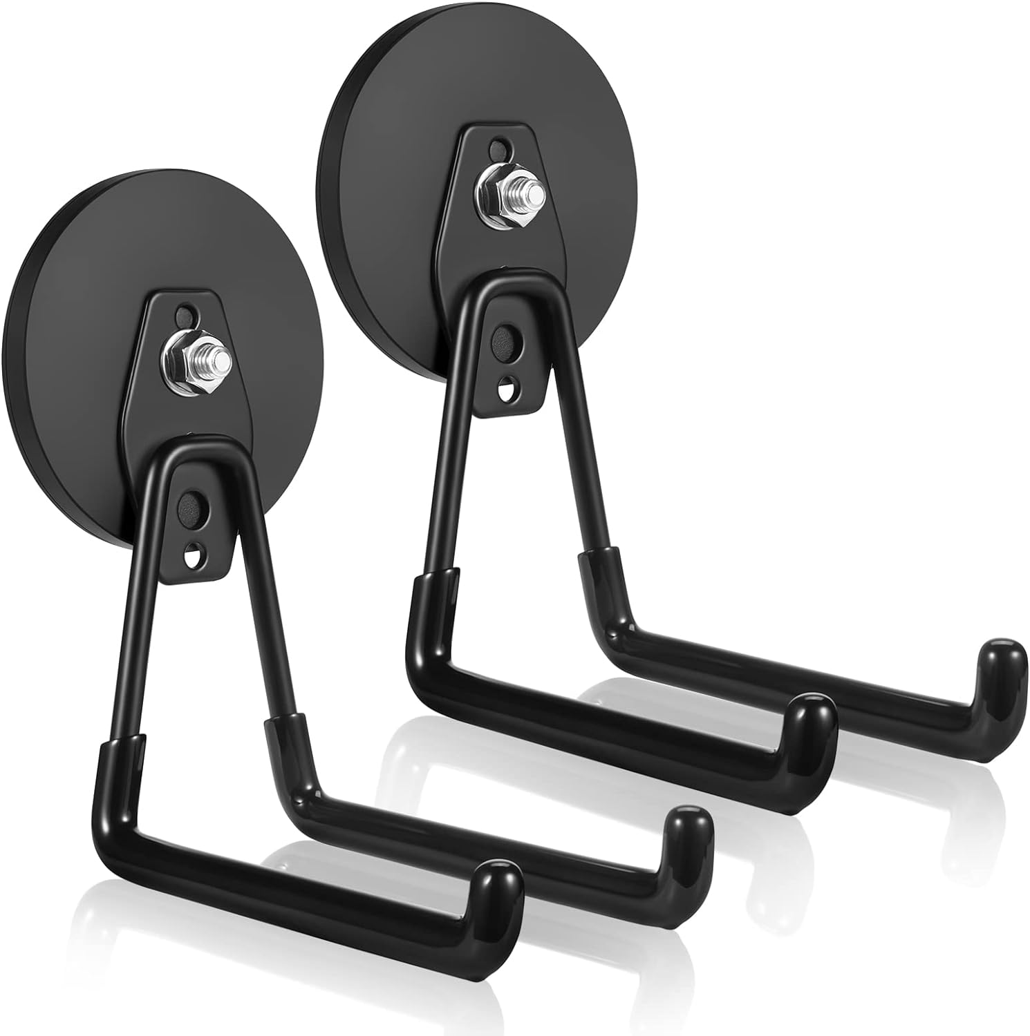 ENUODA Ganchos magnéticos grandes resistentes y fuertes, ganchos magnéticos resistentes para almacenamiento de garaje, ganchos magnéticos para