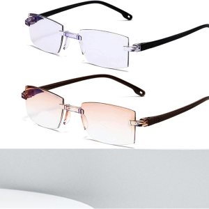 Color Glint Sapphire – Lentes presbípicos bifocales antiluz azul, de alta dureza, antiazul, progresivos lejanos y cercanos, lentes de lectura alta Color Glint Sapphire – Lentes presbípicos bifocales antiluz azul, de alta dureza, antiazul, progresivos lejanos y cercanos, lentes de lectura alta