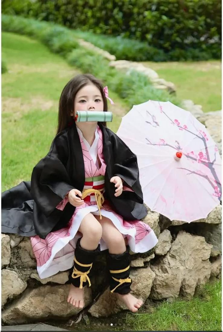 Disfraz de cosplay de anime Shinobu Cosplay Nezuko Cosplay para niños y niñas