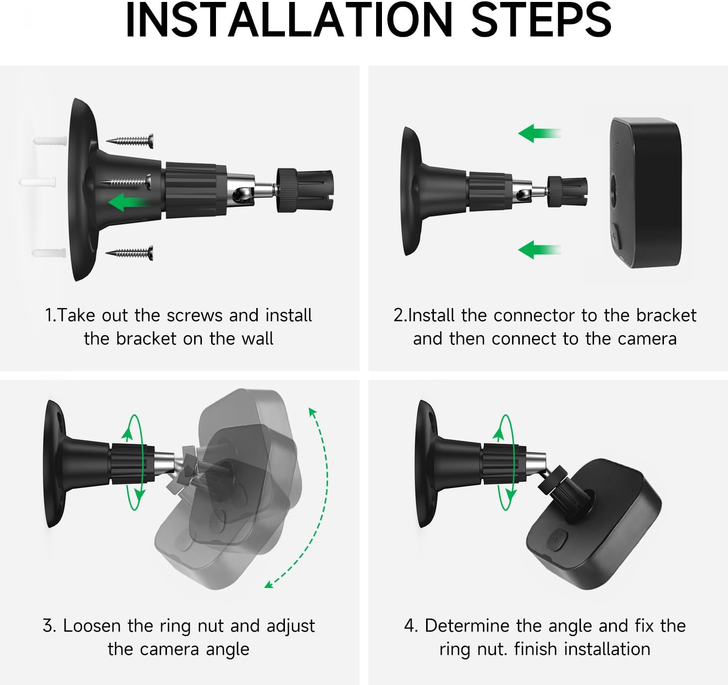 Soporte de pared para cámara Blink Outdoor 4, soporte de pared ajustable de 360 para Blink al aire libre e interior, Blink XT  XT2, sistema de