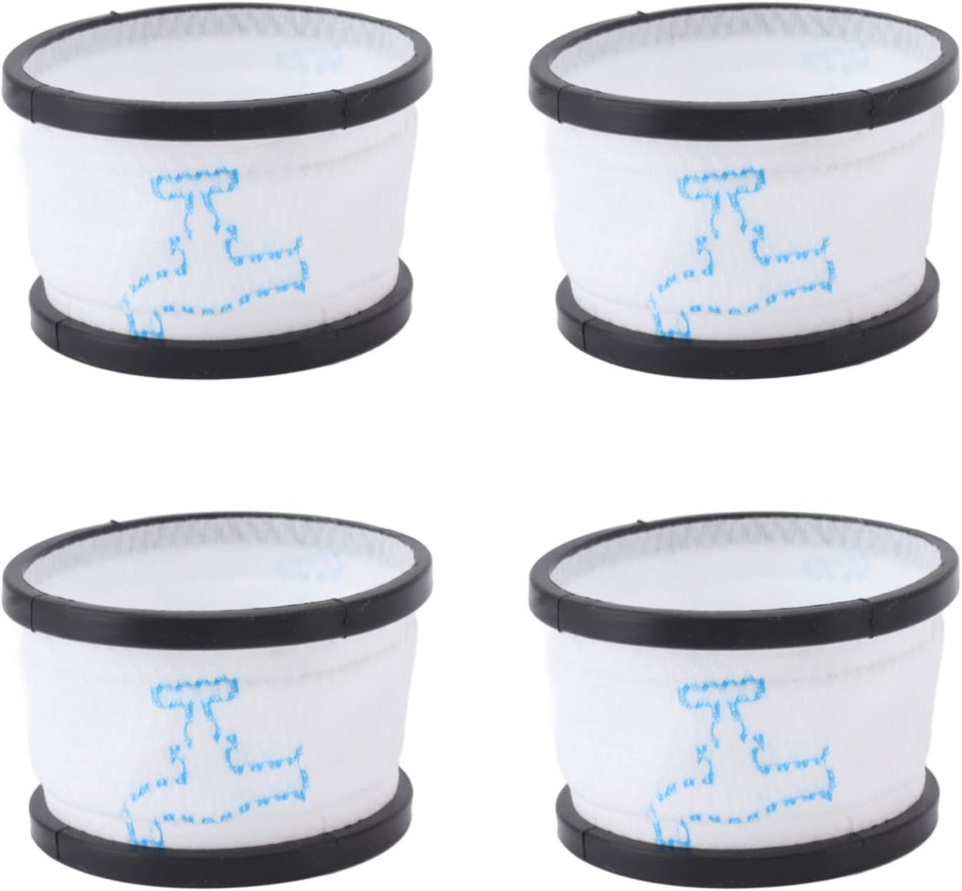 EMUKOEP 4pcs Vacuum Cleaner Replacement Filter Vacuum Cleaner Accessories Filters for INSE S600 S6P S6 Vacuum Cleaner Parts White