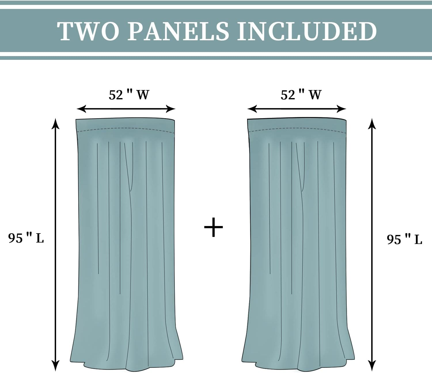 BGment Cortinas semitraslúcidas de 95 pulgadas, cortinas traslúcidas con aspecto de lino sintético con bolsillo para cortinero, cortinas traslúcidas