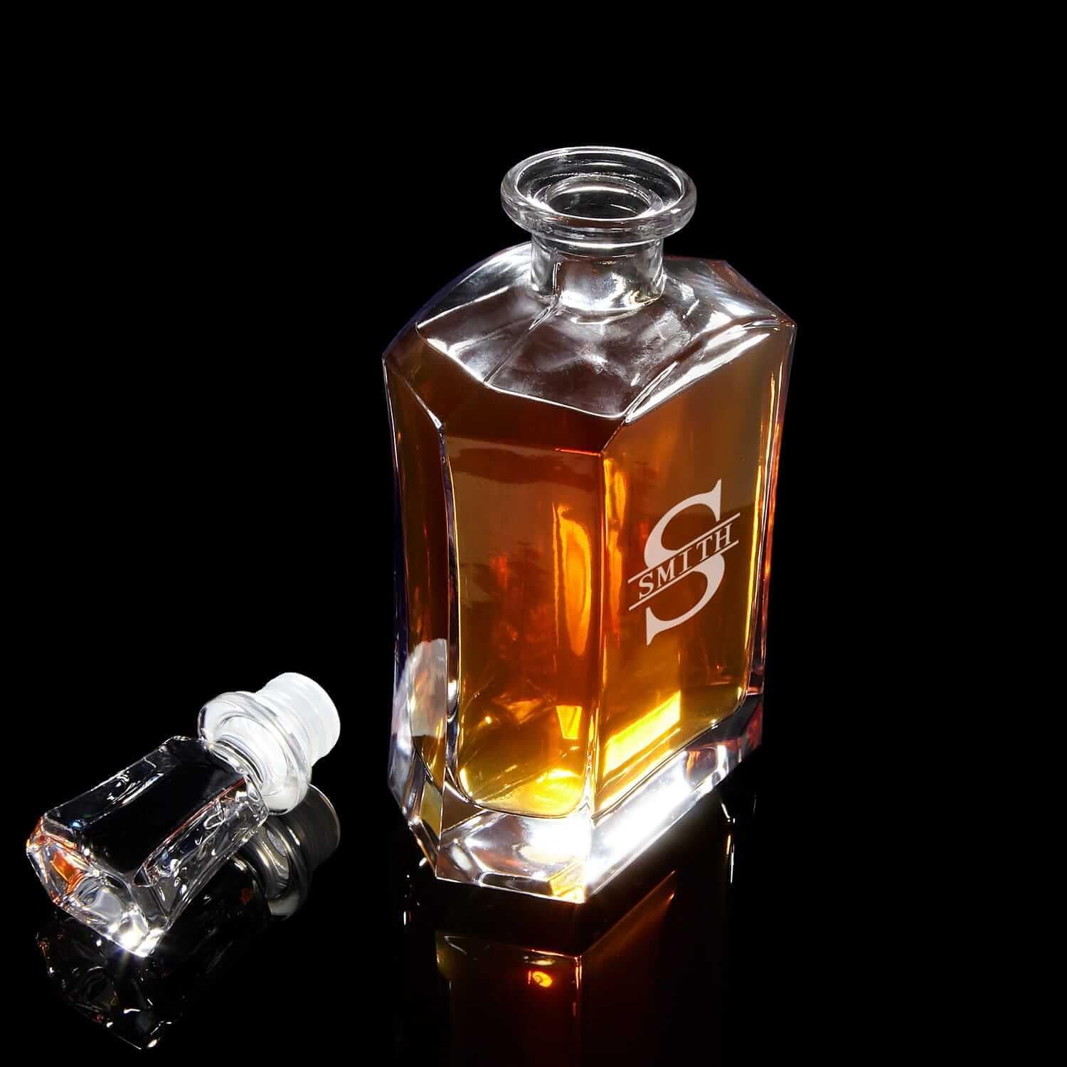 Glencairn Whiskey Set with Engraved Wood Gift Box (Personalized Product)