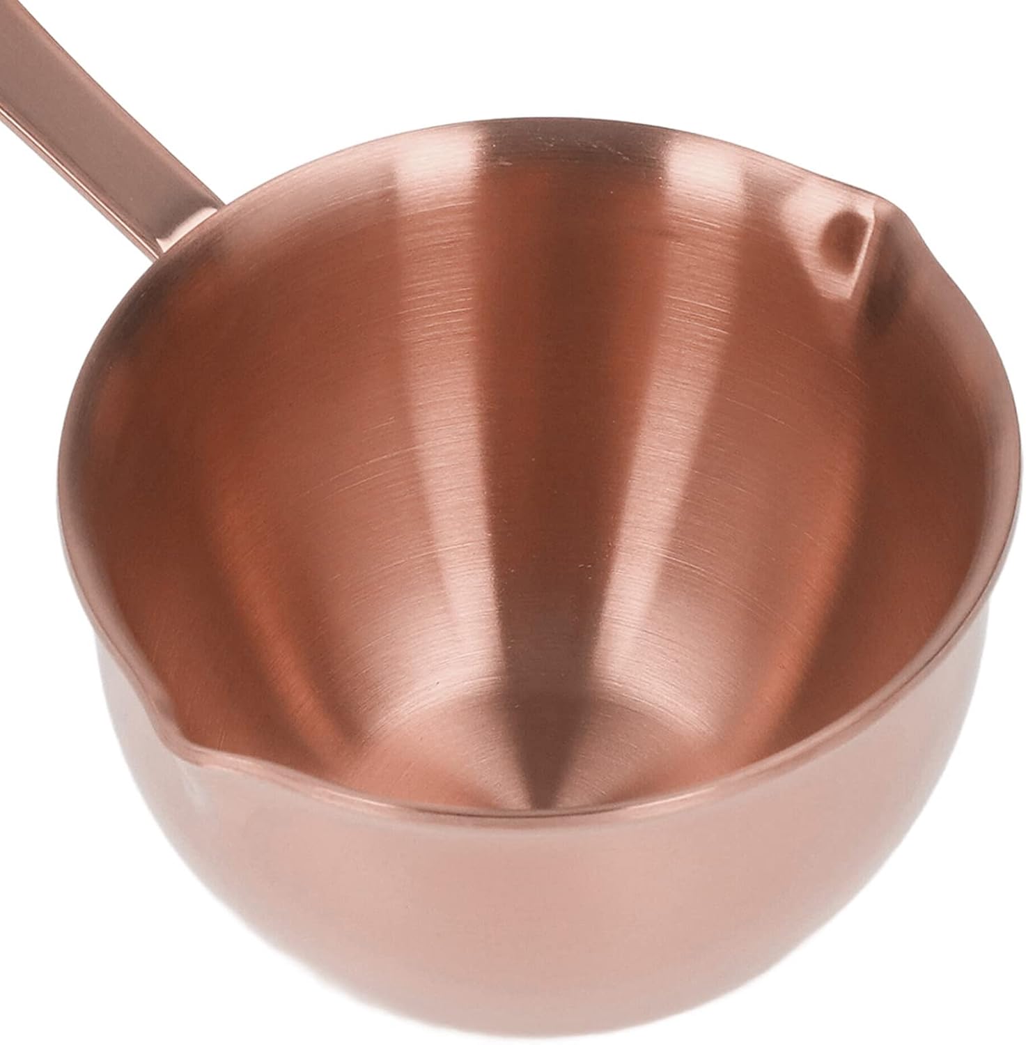 Cacerola de leche esmaltada de acero inoxidable olla de leche de acero inoxidable cacerola de mantequilla de acero calentador de leche con boquilla