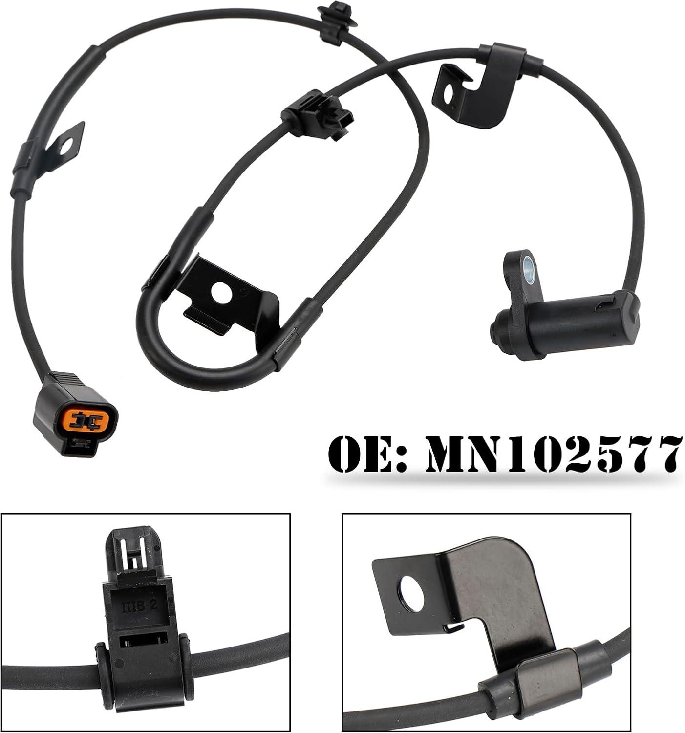 Topteng ABS Sensor de Velocidad de la Rueda Trasero Izquierdo Para Mitsubishi L200 KB_T, KA_T 2005-2017 Pickup, NATIVA II (KH_, KG_) 2.5 2008-