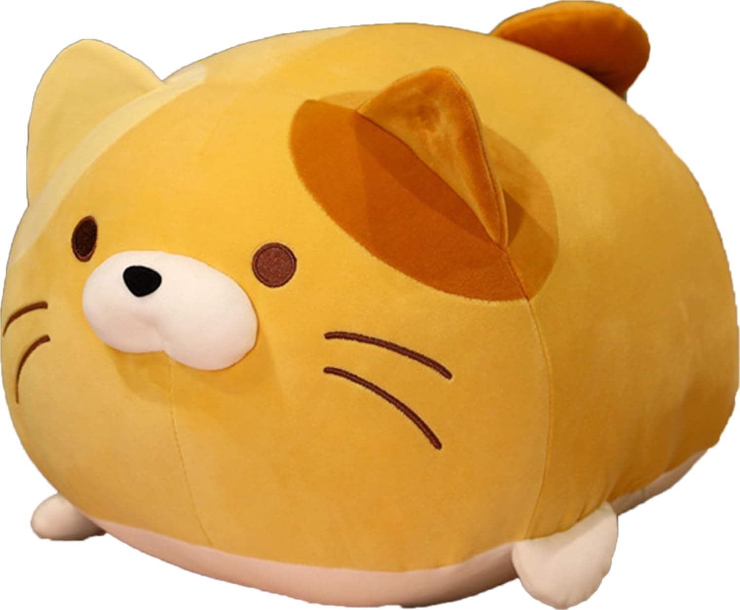 Linda y suave y gorda de gato atigrado de peluche, juguetes de peluche para gatos y gatitos, almohada para abrazar, regalo para niños y amantes