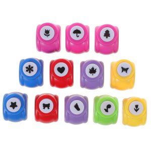 TEHAUX 12 piezas de papel de arte perforador perforador de corazón para manualidades, formas de perforación, esquina de papel, herramientas para TEHAUX 12 piezas de papel de arte perforador perforador de corazón para manualidades, formas de perforación, esquina de papel, herramientas para