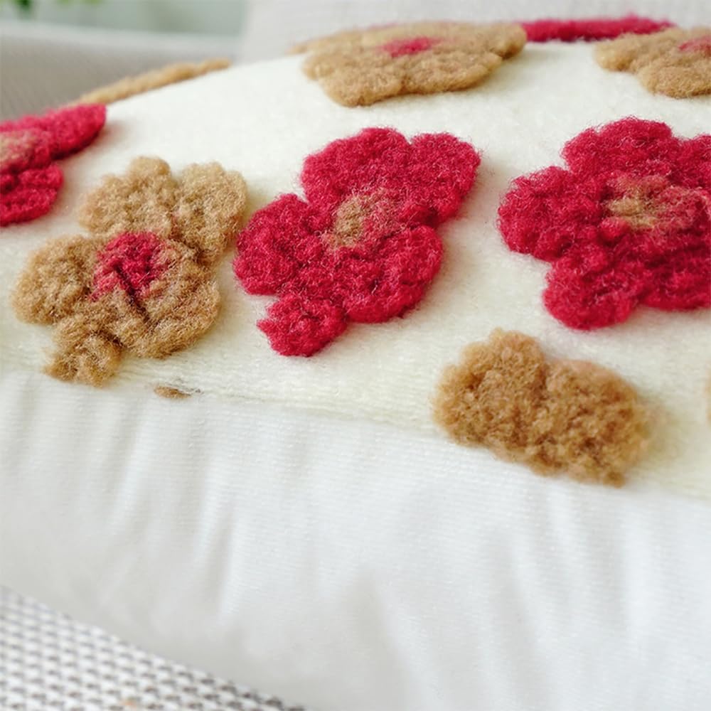 SKXKJian Paquete de 2 fundas de almohada decorativas de Navidad, suaves y esponjosas para dormitorio, de 18 x 18 pulgadas, de piel sintética, con