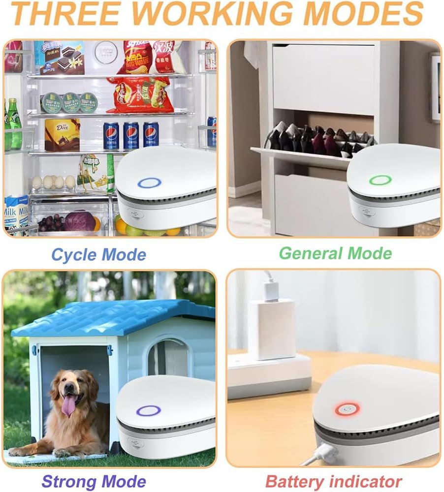 Ozzie – Máquina eliminadora de olores de humo, removedor de olores de humo Ozzie para automóvil, removedor de olores definitivo para el hogar,