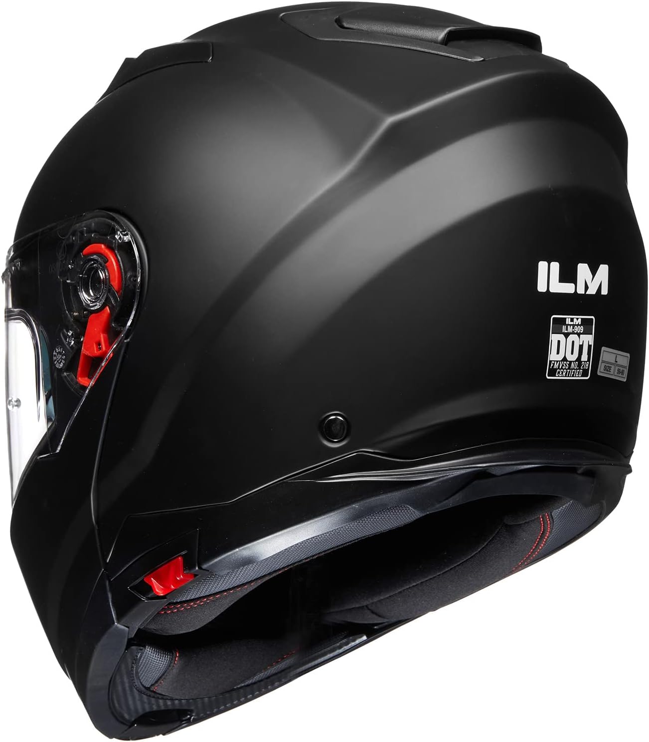 ILM Cascos modulares de motocicleta para adultos y hombres, casco de motocicleta de cara completa abatible, casco de motocicleta con pinlock DOT