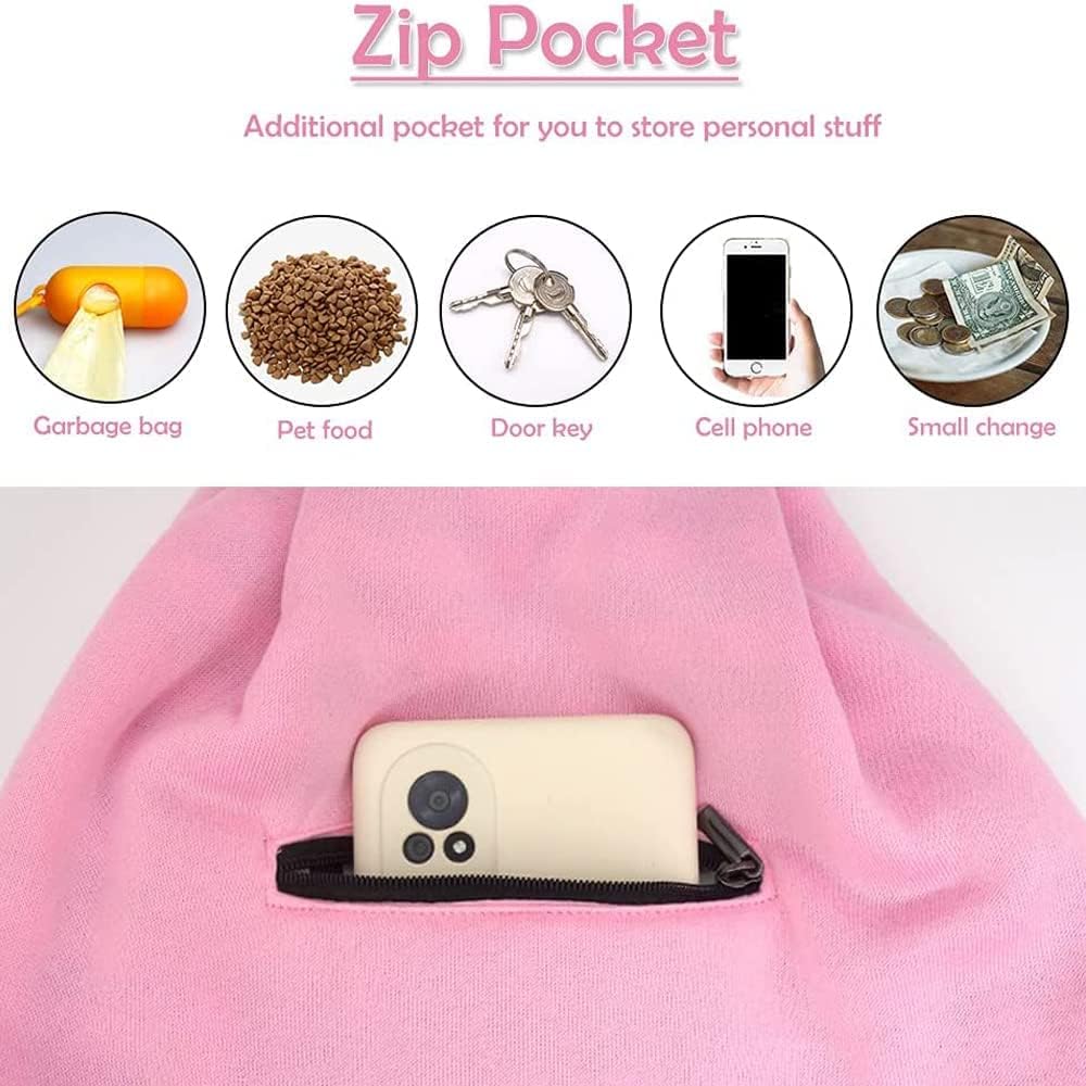 NATUYA Transportador para perros pequeños y gatos, correa ajustable, manos libres, para mascotas, cachorros, para viajes al aire libre, metro (rosa,