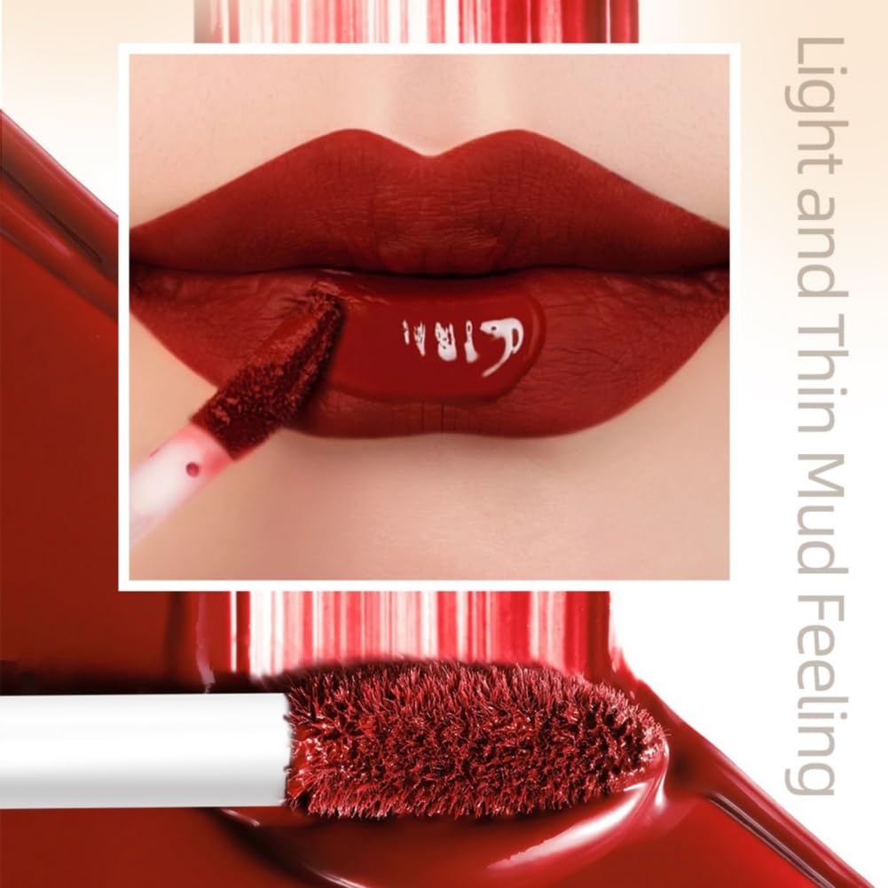 Juego de lápices labiales líquidos mate, kit de brillo labial de terciopelo de 12 colores, resistente al agua, larga duración, tinte de labios de