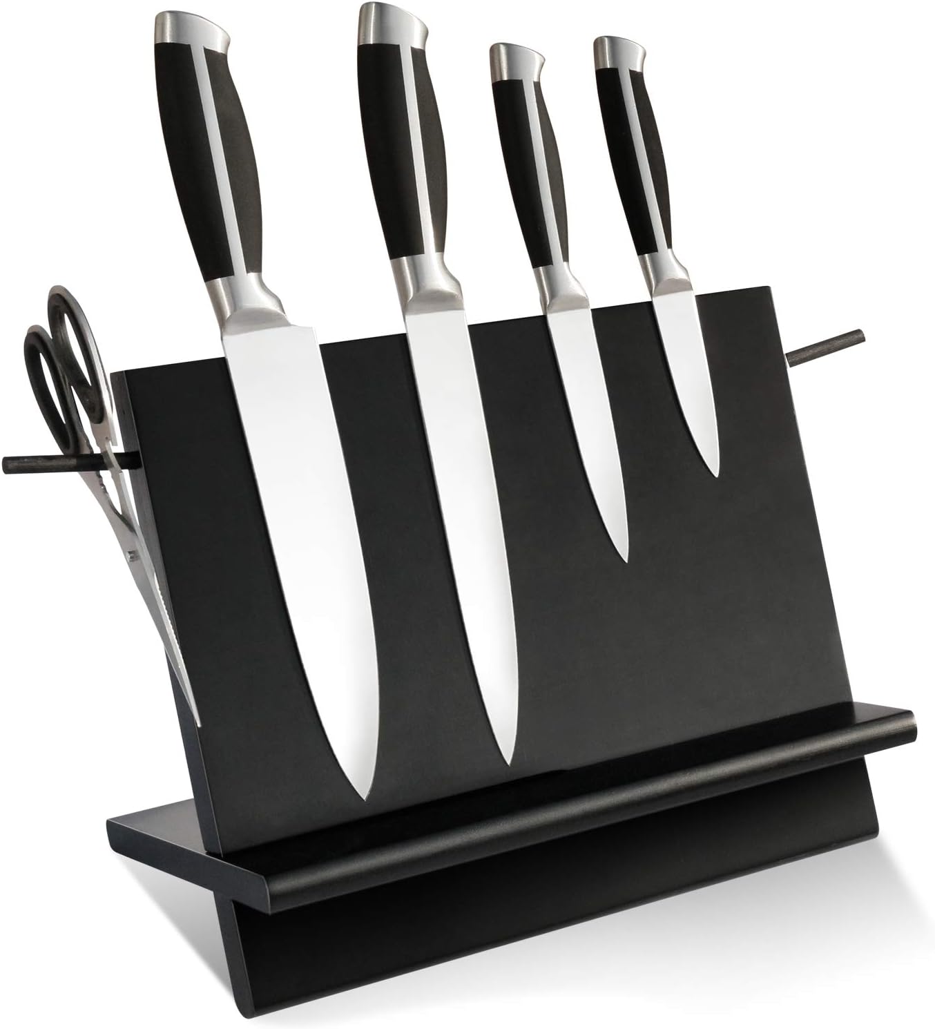 HOMEKOKO Bloque magnético para cuchillos, soporte magnético para cuchillos, estante para cuchillos con doble cara fuerte magnético para organizar y