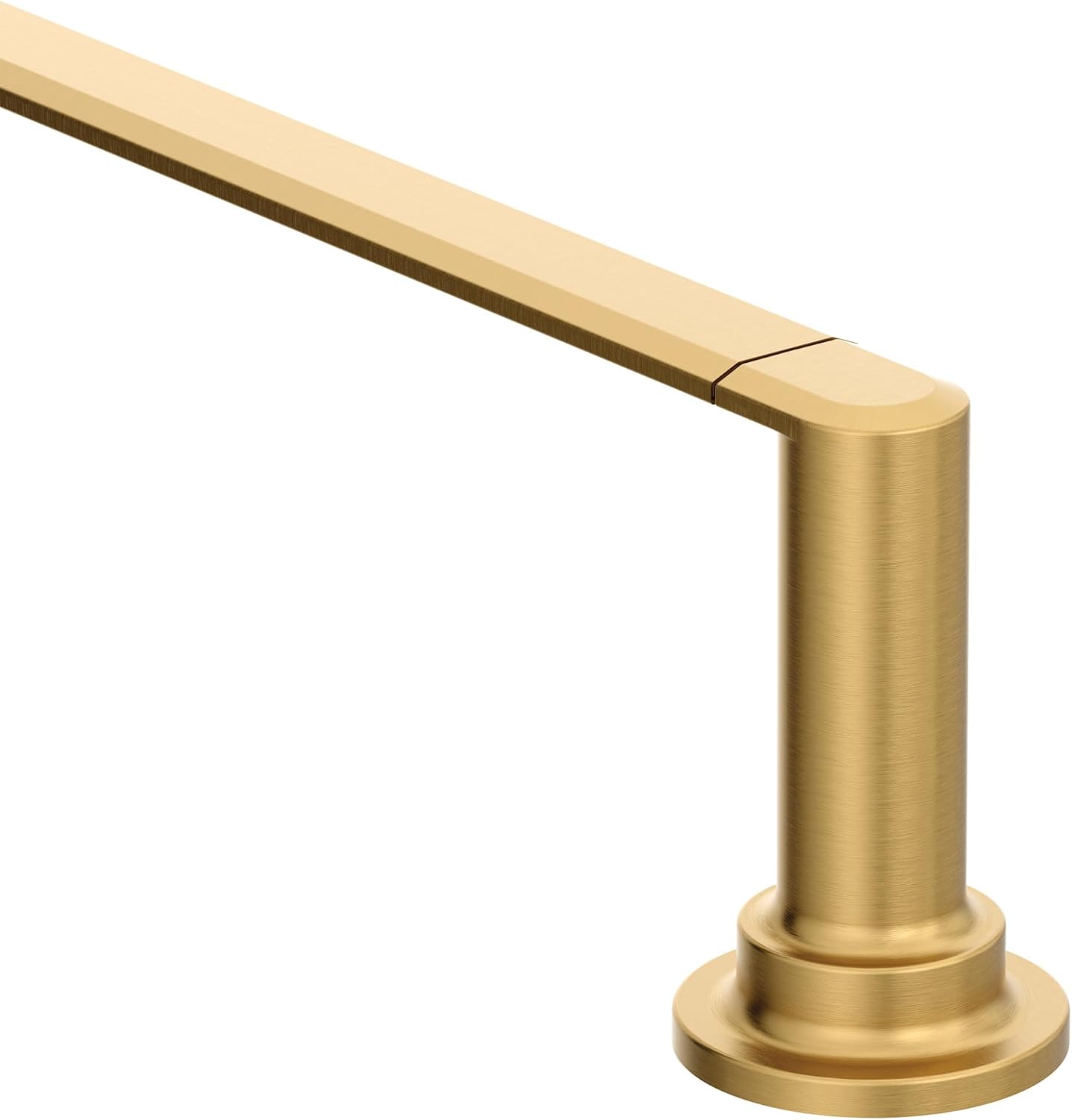 Moen Greenfield YB1724BG – Toallero de baño cepillado para montaje en la pared, color dorado cepillado