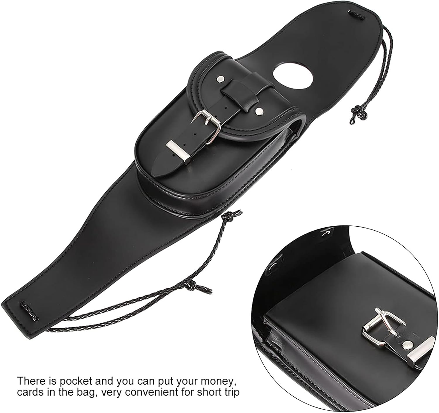 Bolsa de cuero para tanque de gasolina para motocicleta, bolsa de tanque de combustible de cuero PU, cubierta de capó, panel de teléfono para llave