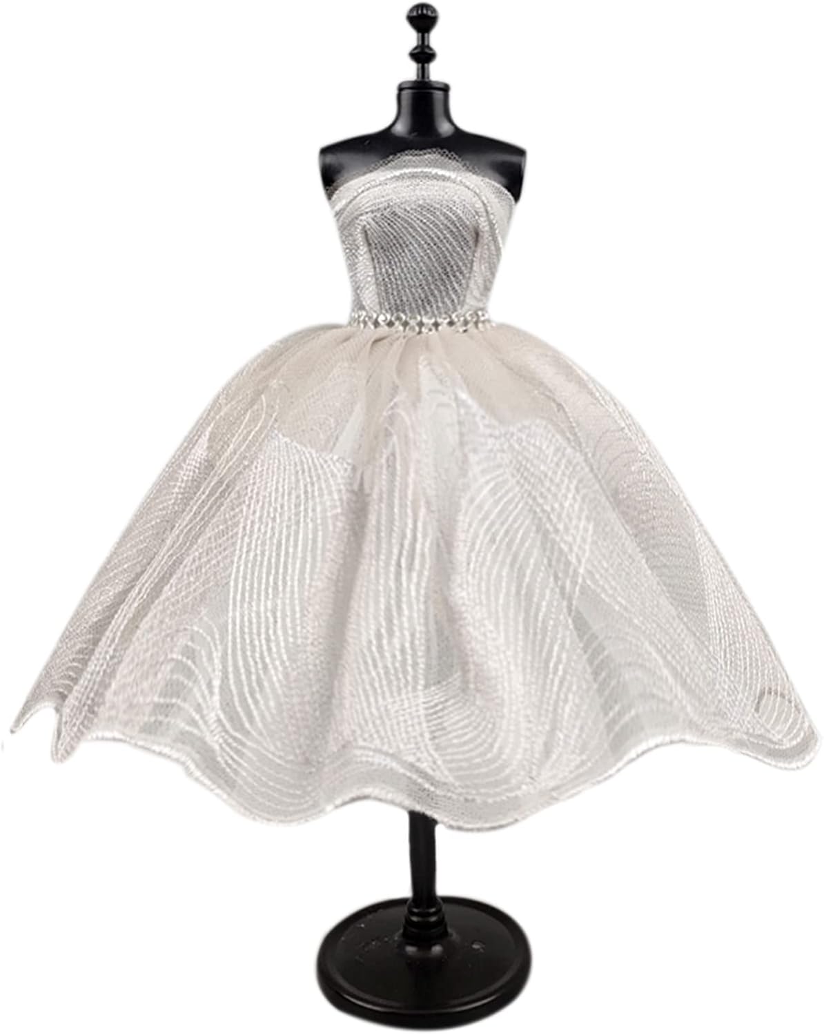 Vestido de ballet tutú de moda para muñecas de 11.5 pulgadas, accesorios de muñecas de 16, falda de 3 capas con diamantes de imitación, vestido de