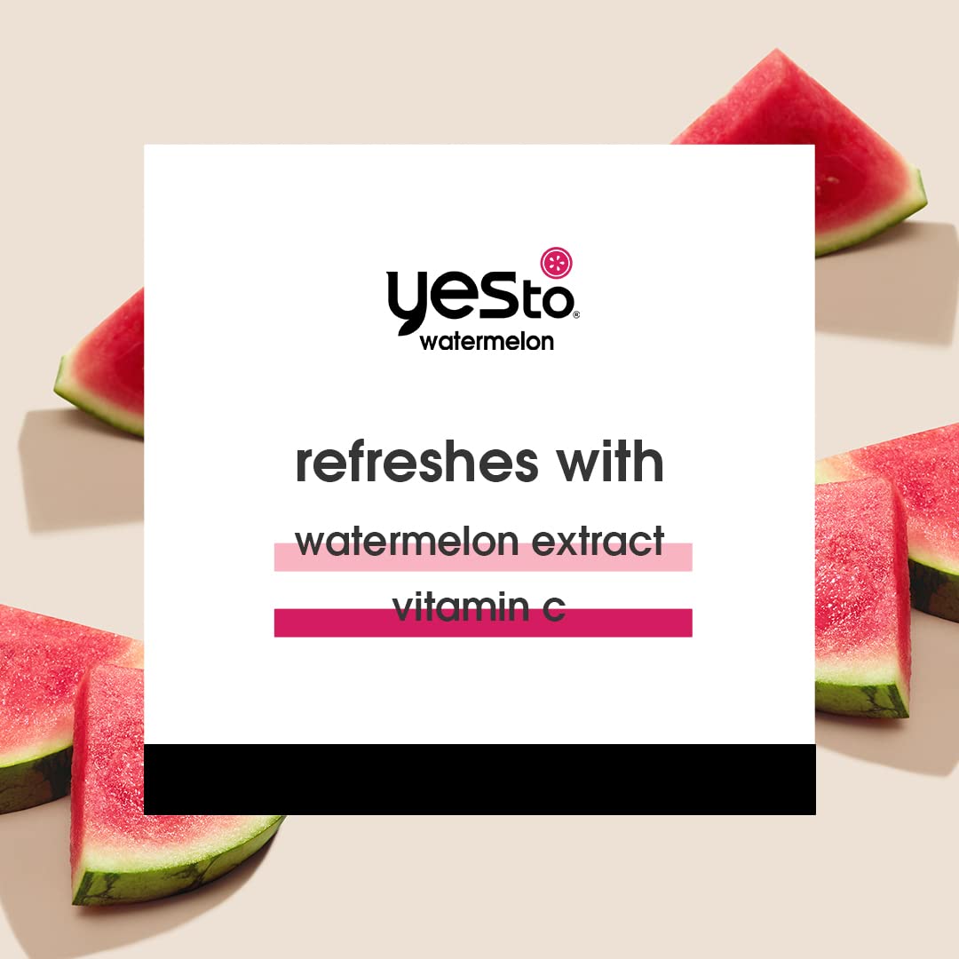 Yes To Paquete de hidratación ligera de sandía, 40 toallitas faciales súper frescas, exfoliante facial diario e hidratante, mezcla hidratante que