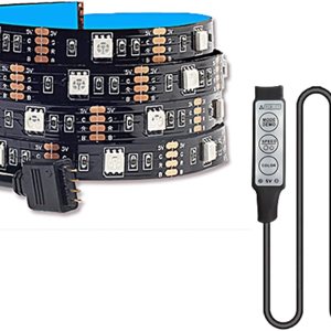 Accesorios de decoración LED 5M RGB LED tira USB 5050 lámpara flexible infrarroja DC5V luces LED luz LED para sala de estar, luz de fondo de TV, luz Accesorios de decoración LED 5M RGB LED tira USB 5050 lámpara flexible infrarroja DC5V luces LED luz LED para sala de estar, luz de fondo de TV, luz