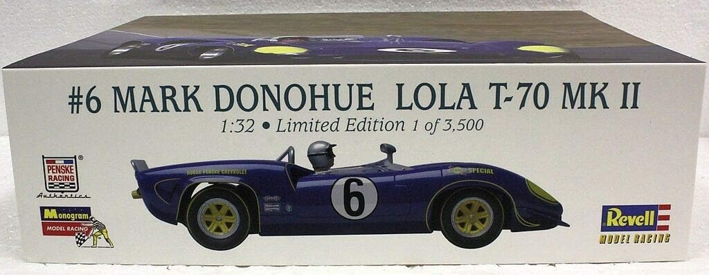 Monogram 132 Lola T-70 Driver #6 Mark Donohue Slot Car
