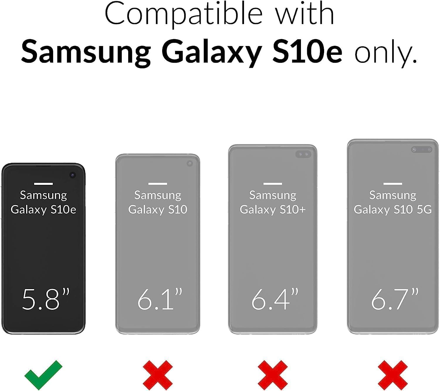 oakxco Funda de silicona líquida diseñada para Samsung Galaxy S10e, bonita funda delgada y delgada de goma suave de poliuretano termoplástico (TPU)