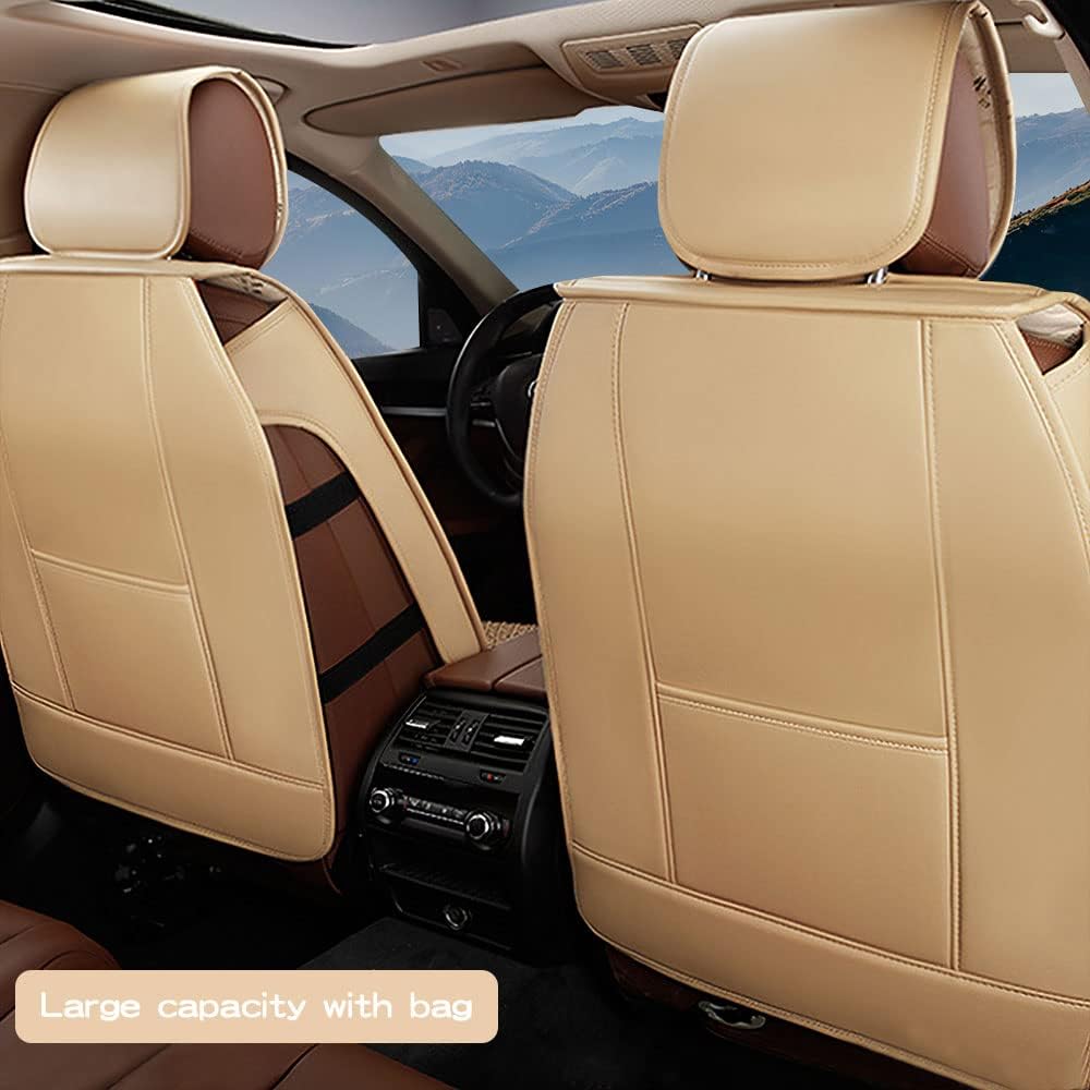 Funda de asiento de coche impermeable para Cadillac CT4 CT5 CTS Escalade SRX XT4 XT5 XT6 2001-2025, juego completo de protectores de asiento