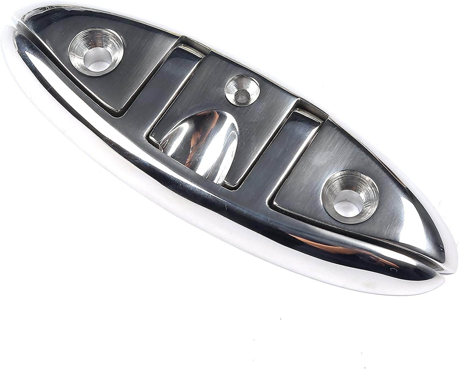 ISURE MARINE Boat Folding Cleat 6″ Flip-up Heavy Dock Cleat Marine Grade 316 Stainless Steel