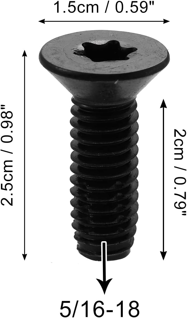 X AUTOHAUX 20 tornillos automáticos para Jeep Wrangler CJ7 YJ TJ 1976-2006 Sujetadores Marco de Parabrisas Bisagras Puerta Tornillo Pernos de Puerta