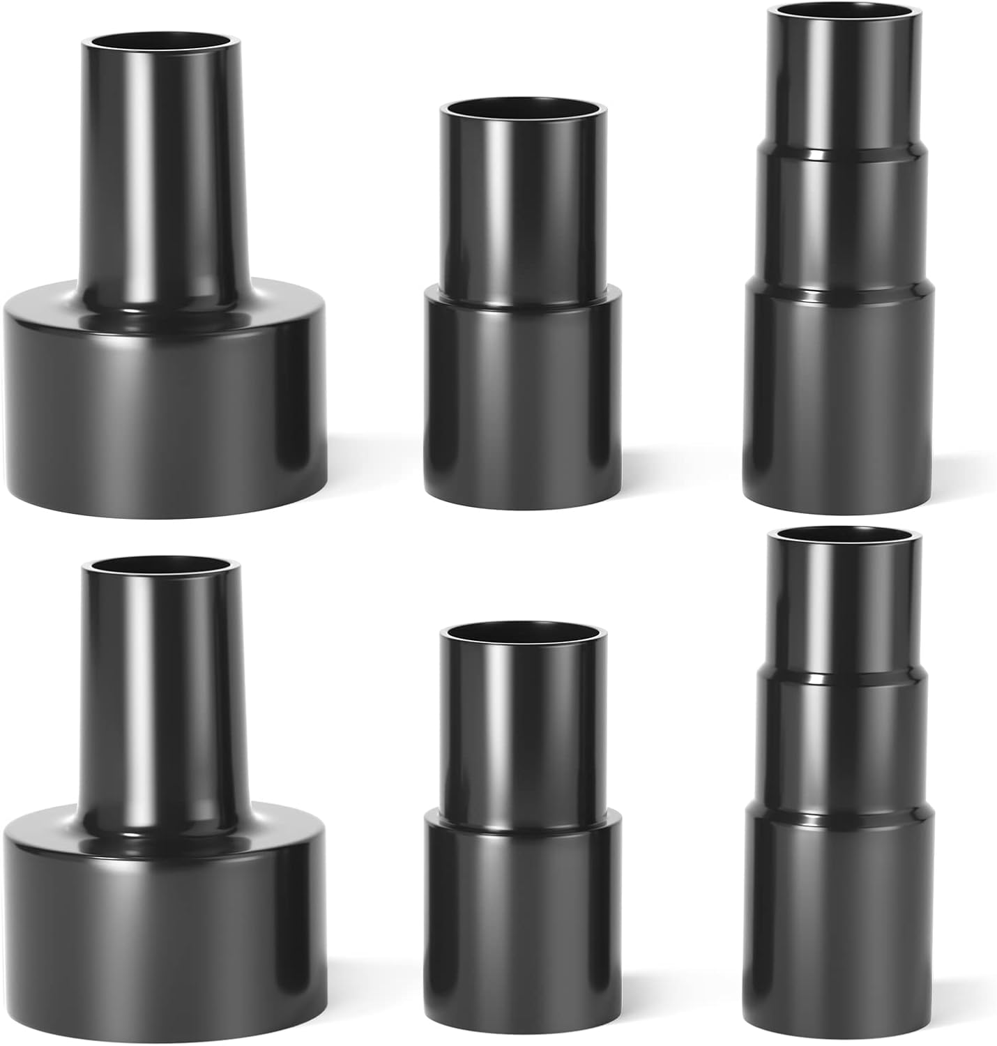 MEANLIN Kit adaptador universal de manguera de vacío de 6 piezas, 1-38 a 1-14 pulgadas, 2-12 pulgadas a 1-14 pulgadas, 1-14 pulgadas a 1-38 pulgadas