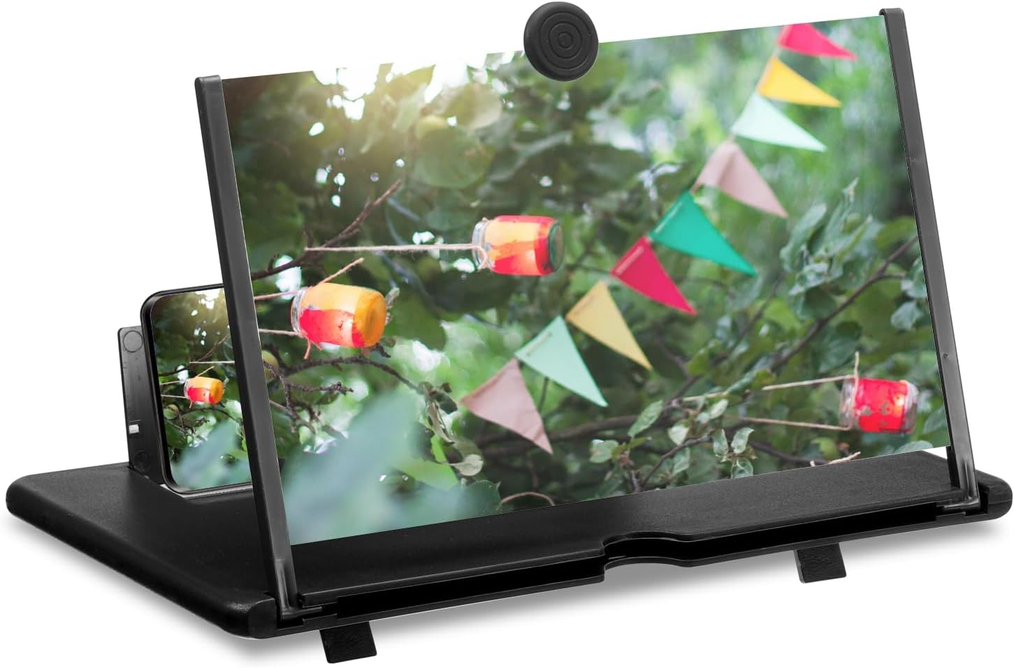 MECCANIXITY Lupa de pantalla de 14 pulgadas para teléfono celular, proyector de aumento 3D HD, soporte amplificador de pantalla para todos los
