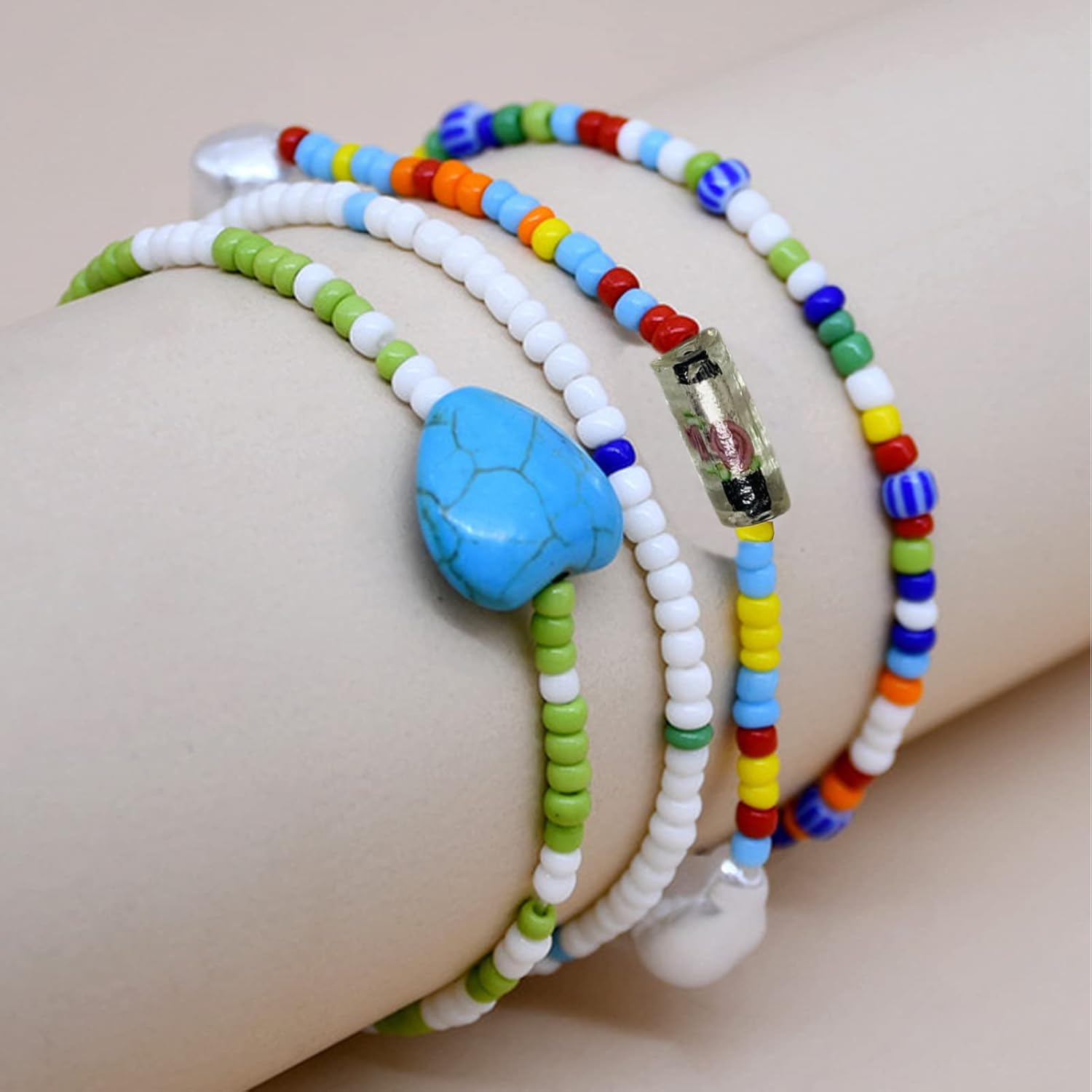 Cuentas de vidrio surtidas al azar (80 unidades) para la fabricación de joyas, formas mixtas y colores, cuentas sueltas para la mayoría de las