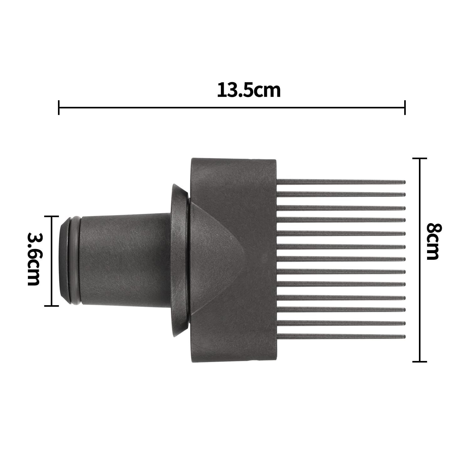 Secador de pelo con boquilla de peine de dientes anchos para Dyson Supersonic Secador de pelo Hd01 Hd02 Hd03 Hd04 Hd08 (peine de dientes anchos)