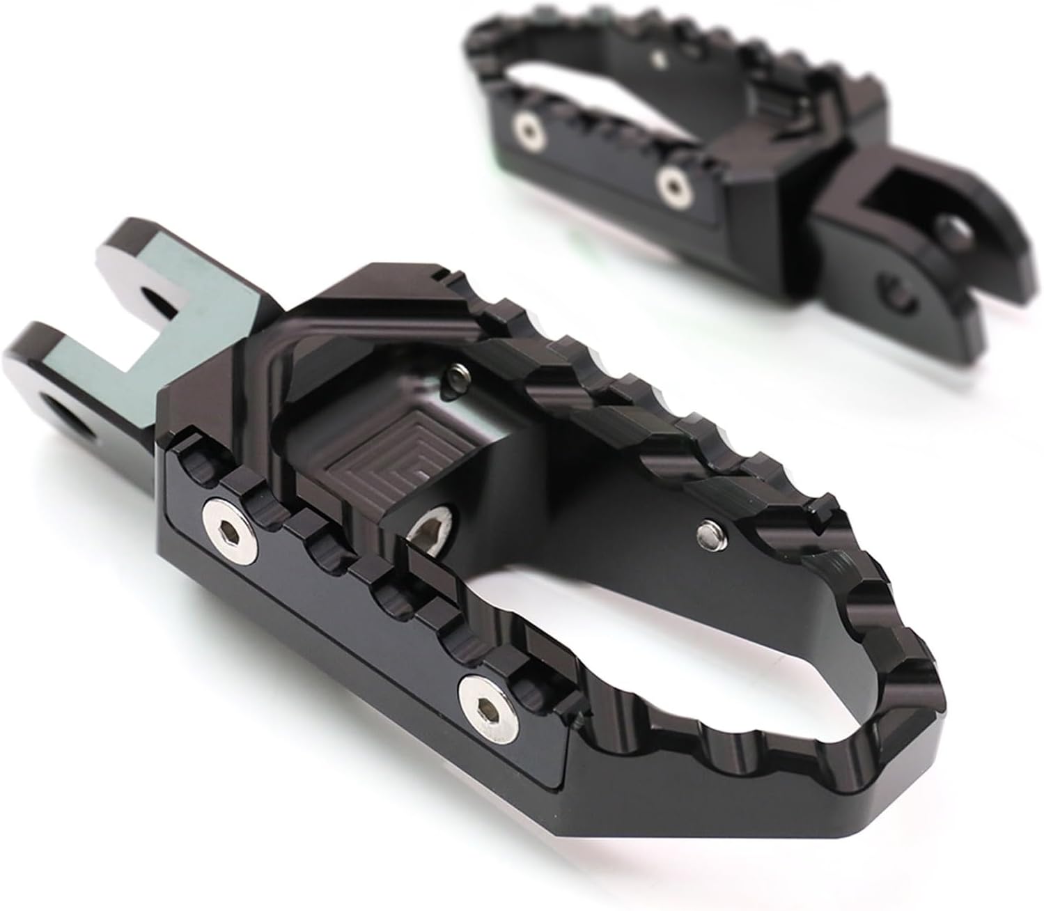 Estriberas anchas antideslizantes negras compatibles con Razor SX125 SX350 SX500
