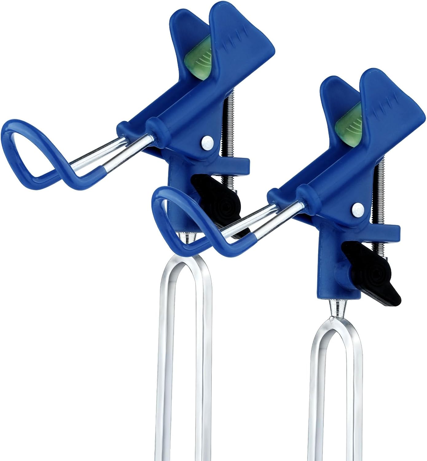 2 soportes para caña de pescar, versión mejorada, soporte para caña de pescar de Noctilucence ajustable de 360 grados, soportes de caña de pescar