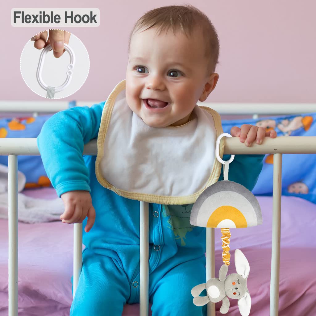 Juguete musical colgante para bebé con caja de música, juguetes sensoriales musicales para bebés, niños y niñas, cochecito de bebé, cunas,