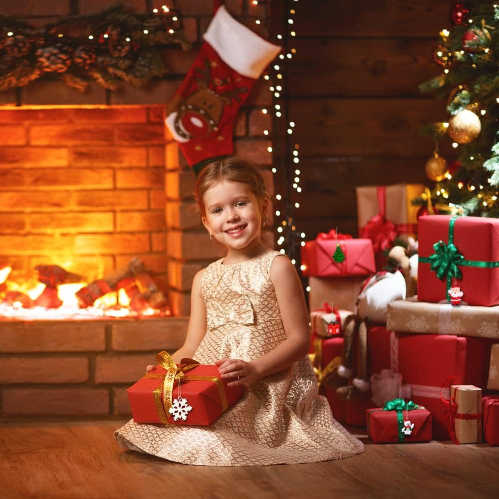 YUJUN Juego de 24 mini adornos de Navidad de resina para decoración de árbol de Navidad, pequeñas figuras en miniatura de resina 3D para decoración