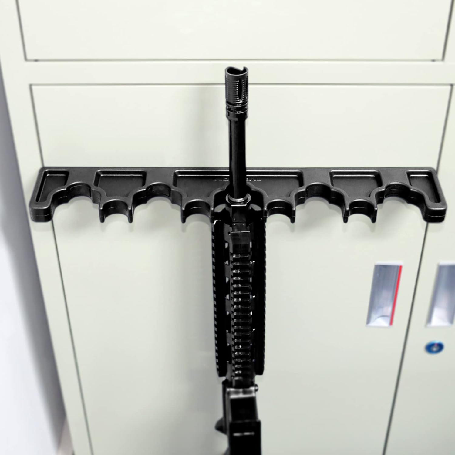 Estante magnético para rifles, estante de goma duradero para almacenamiento de armas, soporte magnético para pistola en gabinete de pistola,