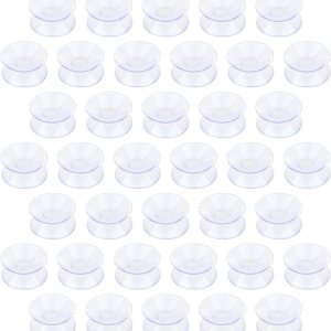 Pawfly Paquete de 50 ventosas de doble cara de 1.2 pulgadas, ventosas de plástico PVC transparente para espejo de mesa de vidrio Pawfly Paquete de 50 ventosas de doble cara de 1.2 pulgadas, ventosas de plástico PVC transparente para espejo de mesa de vidrio