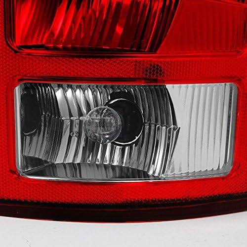 AKKON – Para Dodge Ram 1500  2500  3500 Pickup Truck Red Clear Rear Lights Reemplazo con par de placa de circuito