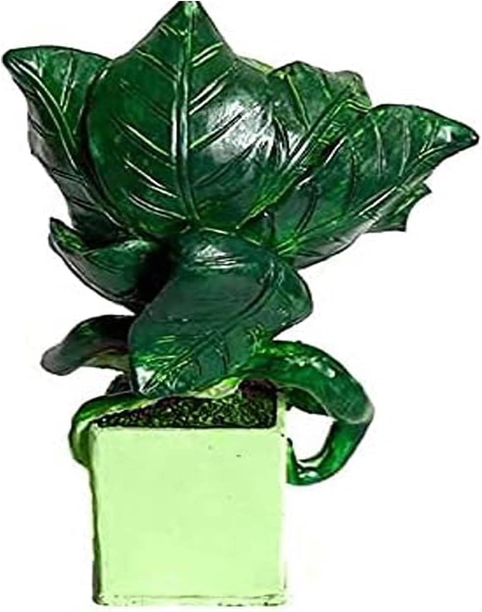 BinaryABC Figura de planta de piraña de terror de Halloween, estatua de jardín de flores, figuras de plantas caníbales, accesorios aterradores de