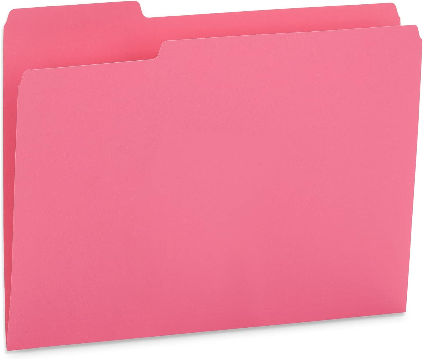 Carpeta de archivos Blue Summit Supplies 100, color rosa, tamaño carta, pestaña de corte de 13, gran carpeta para organizar y almacenar archivos