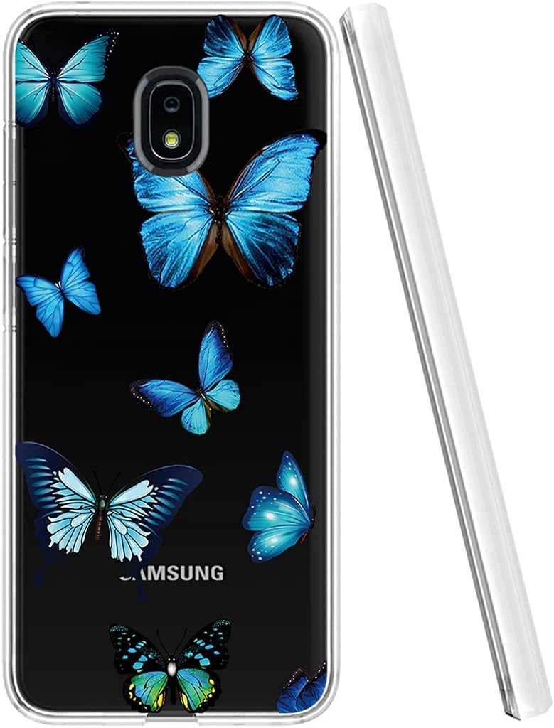 Vokuha Funda protectora para Samsung Galaxy J7 RefineJ7 2018J7 StarJ7V 2nd GenJ7 AeroJ7 Top Case para niñas, patrón delgado claro suave TPU goma