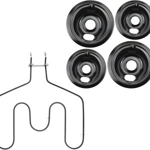 WB31M20 WB31M19 – Sartenes de goteo de porcelana y WB44T10011 Horno Estufa Horno Reemplazo de Elemento para Horno GE Hotpoint Ken-more WB31M20 WB31M19 – Sartenes de goteo de porcelana y WB44T10011 Horno Estufa Horno Reemplazo de Elemento para Horno GE Hotpoint Ken-more