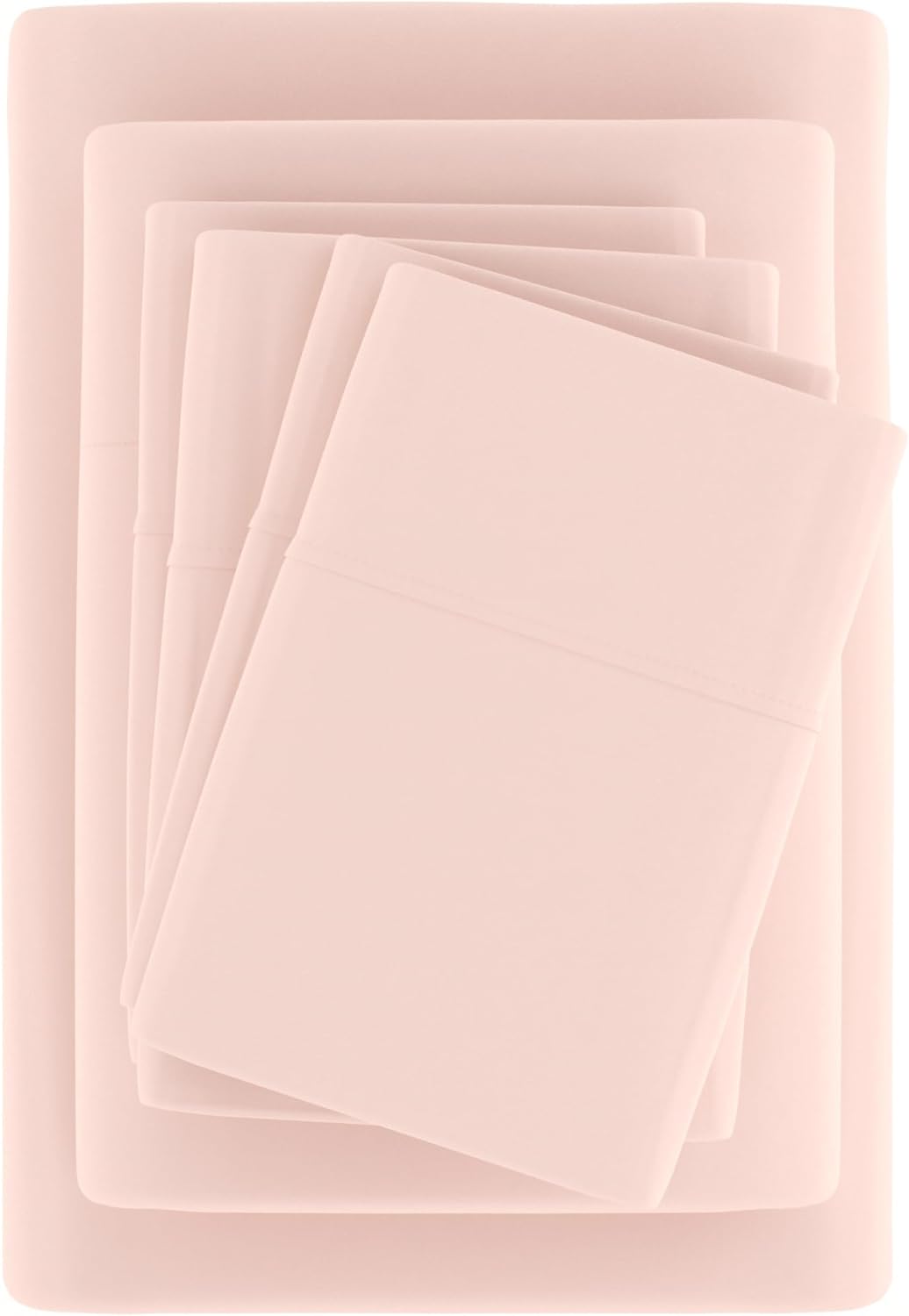 Linen Market – Juego de sábanas de 6 piezas, color rubor, tamaño King